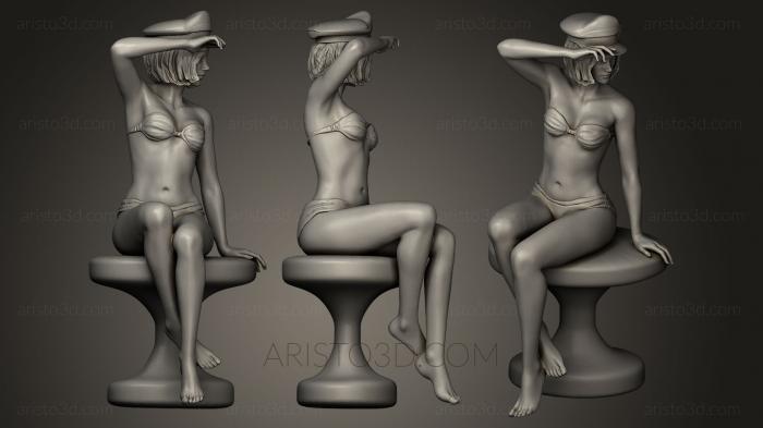 Figurines of girls (STKGL_0032) 3D model for CNC machine